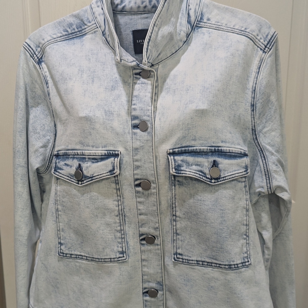 LiverPool Los Angeles Light Wash Denim Jacket XL